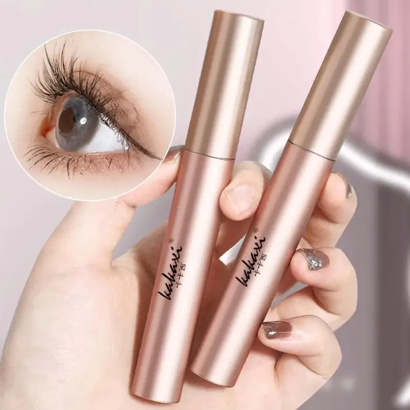 Mascara per ciglia Mascara impermeabile in fibra di seta Nero Estensioni per ciglia lunghe e arricciate Occhi non agglomeranti Cosmetici per il trucco — image 3