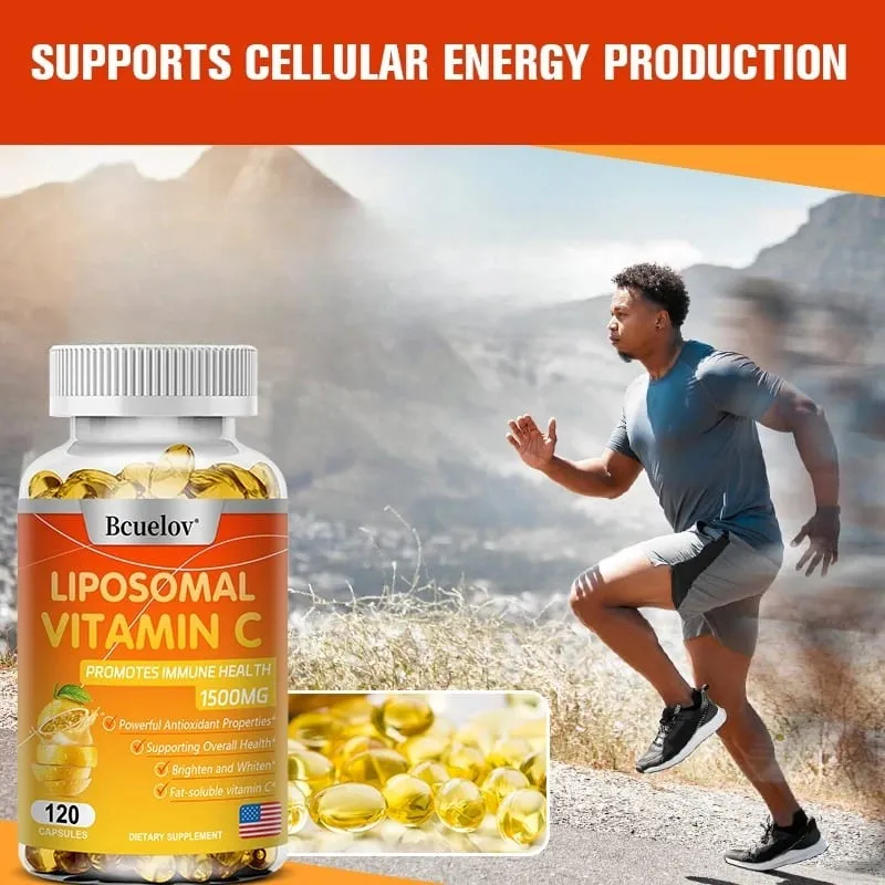 Vitamina C liposomal: promueve la producción de colágeno y respalda la salud inmune de la piel. Potente suplemento energético antioxidante. — image 3