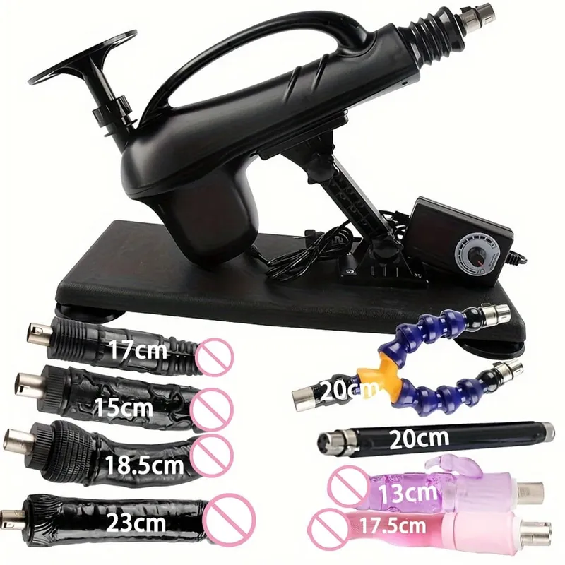 Automatic Sexual Machine 3XLR Dildo Attachments Female Masturbation Vibrator Massage Gun Sex Toys for Men Couples Adult Products — image 12