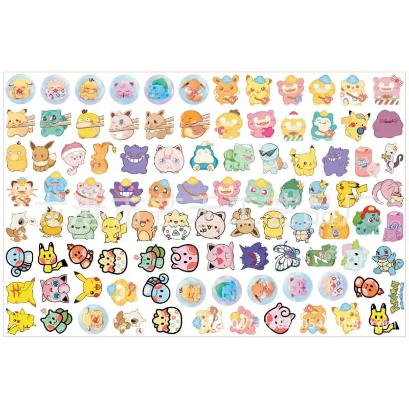 البوكيمون الاكريليك DIY بها بنفسك التصحيح Kawaii قلادة على شكل خاص قطع أنيمي الكرتون على الوجهين الطباعة المفاتيح دبوس المواد — image 6