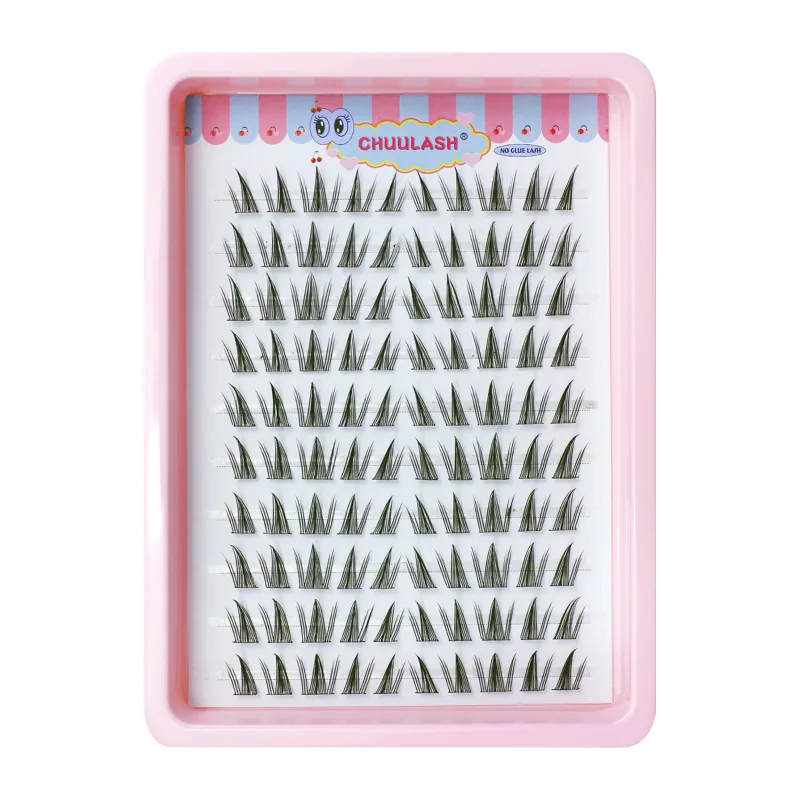10 Rows Cat Eye Single Cluster Fake Eyelashes Natural Cosplay Makeup False Eyelashes Self-adhesive Natural Wispy Lash Extension — image 17