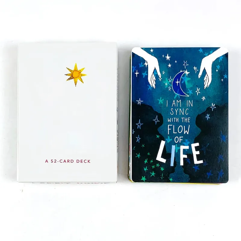 A 52pcs Oracle Cards Mental Healing Board Game For Beginners And Collectors Family Gathering Divination Playing Card Game