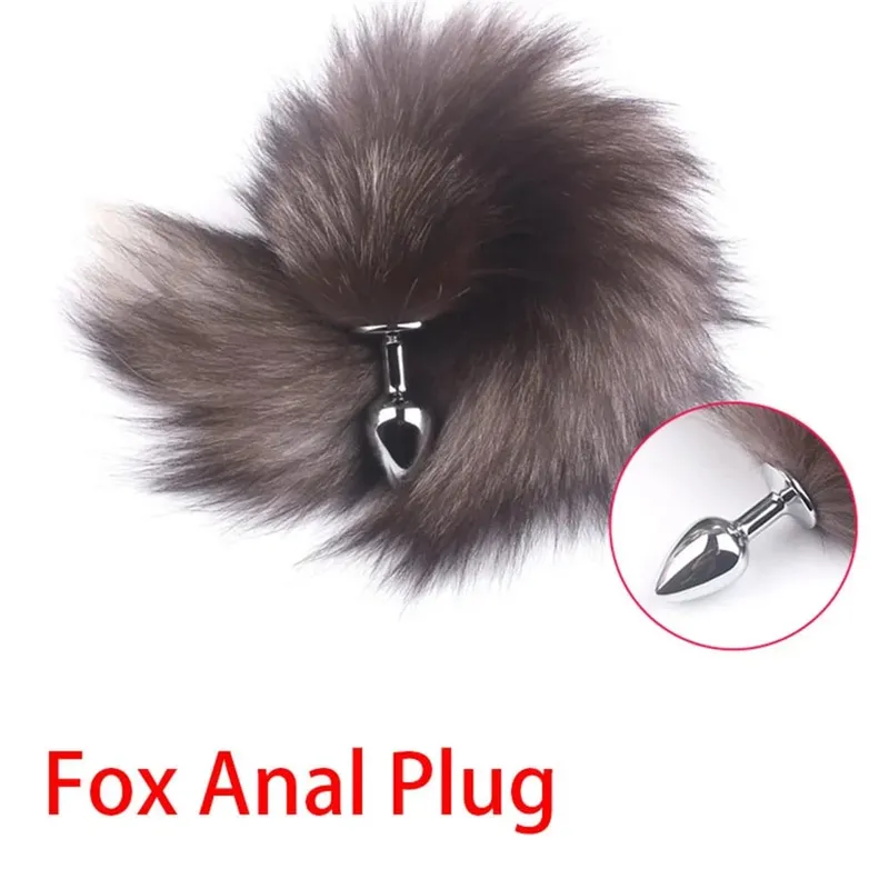 Rabbit Tail Fox Tail Anal Plug Metal Butt Plug Prostate Massager BDSM Cosplay Erotic Sex Toys For Women Couples Adults Sex Game — image 5