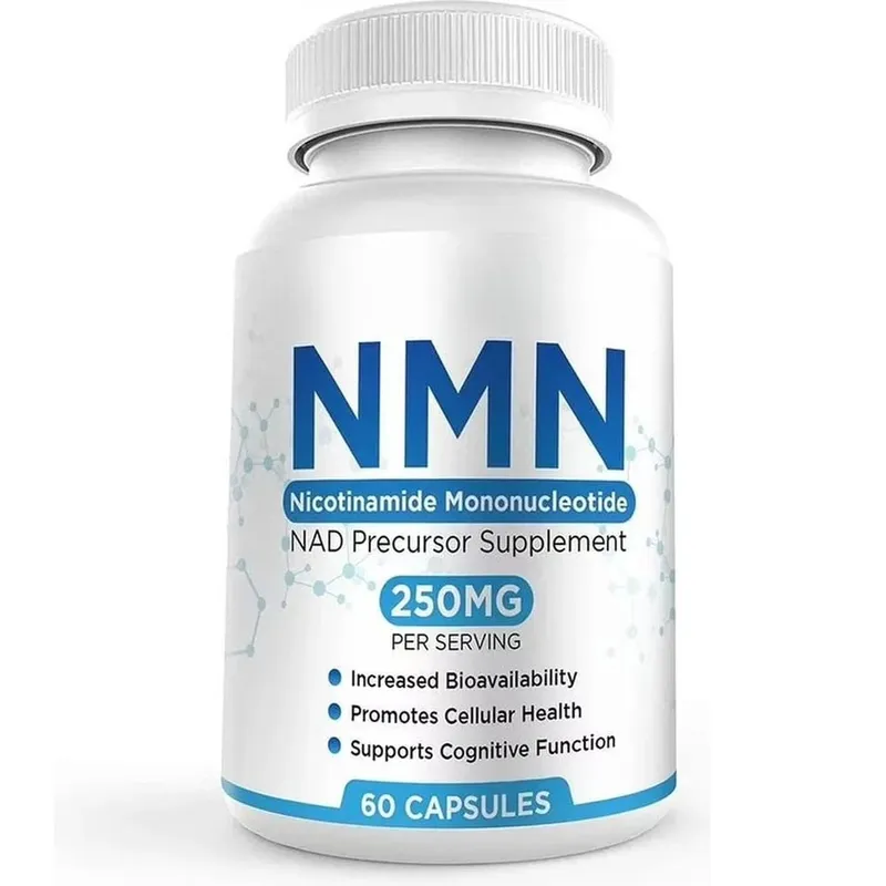 NMN Nicotinamide Mononucleotide Capsules 250 Mg Per Serving Increased Bioavailability Promotes Cellular Health 60 Capsules