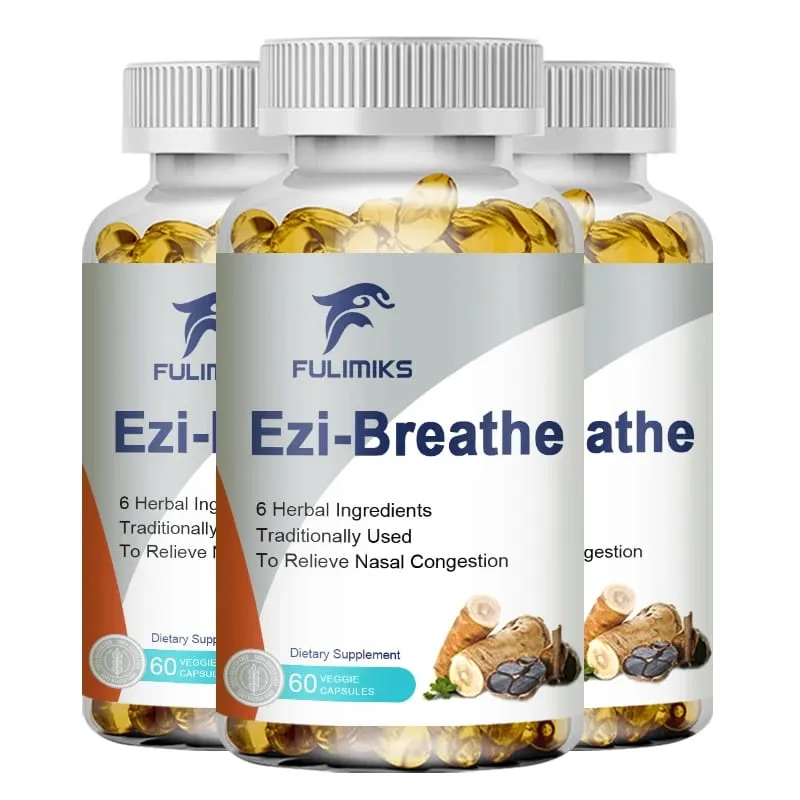 Respiratory & Nasal Health Capsules 6 Herbal Relieves Stuffy Nose Congestion Rhinitis & Supports Breathing Comfort — image 9