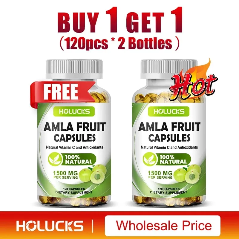 Natural Amla Capsules with High Potency Vitamin C Antioxidant Support Energy Metabolism Heart & Digestive Health — image 10