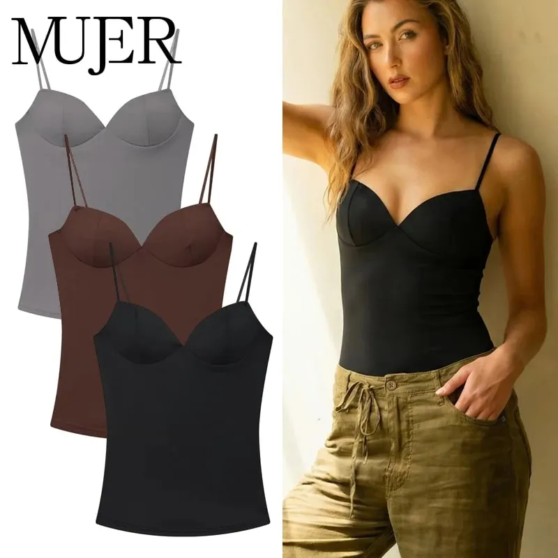 Sexy Corset Top Women Backless Bra Crop Top Woman Tanks & Camis Slip Tops for Women Sleeveless Bustier Tops Women Camisole — image 1