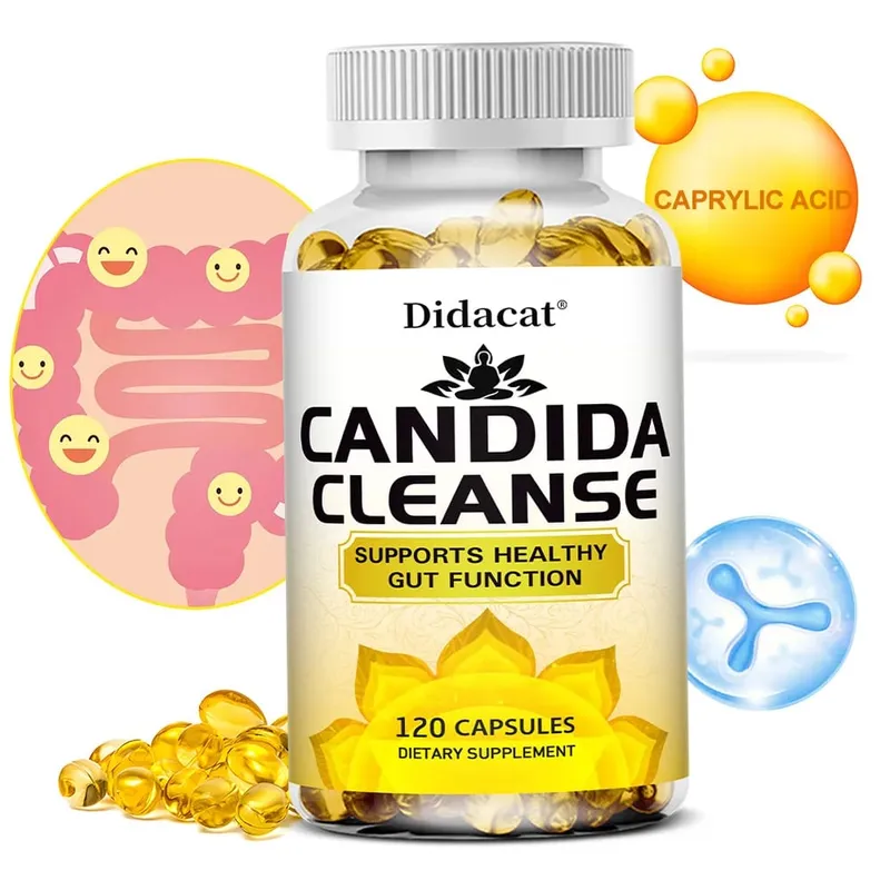 Candida Cleanse ประกอบด้วยสมุนไพรธรรมชาติและโปรไบโอติกเพื่อสนับสนุนการทำงานของลำไส้ให้แข็งแรงและสุขภาพภูมิคุ้มกันเหมาะสำหรับทุกเพศ — image 1