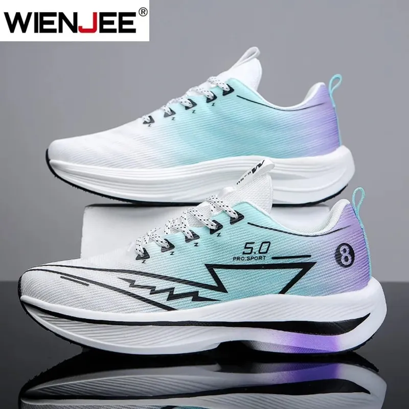 Men Sports Running Shoes Casual Marathon Lightweight Women's Comfortable Athletic Nonskid Walking Sneakers Outdoors Couple Shoes — image 4