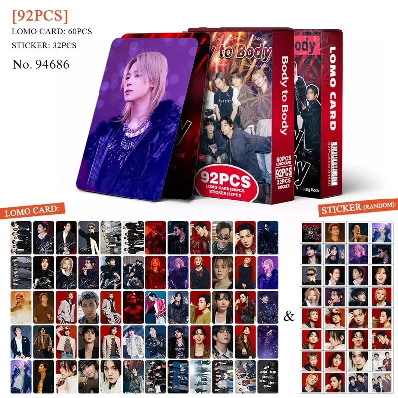 92 Single Small Card New Album Fan Support Photo Cards Greeting Cards Journal Stickers LOMO Card Collectible Gift — image 8