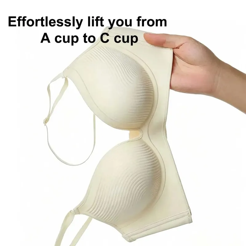 Women's Ultra-Thick 10cm Seamless Push-Up Bra Adjustable Lingerie for Small Breasts Comfortable Underwear