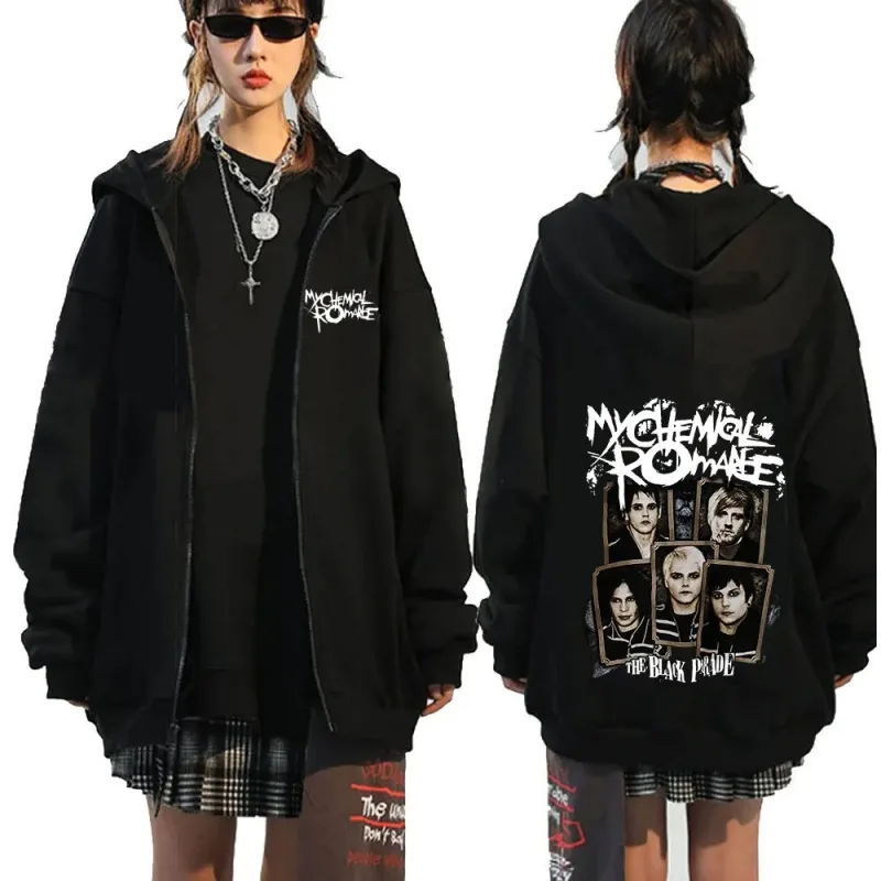 Rock Band My Chemical Romance Mcr Dead Zipper Hoodie Black Parade Punk Emo Zip Up Sweatshirt Men Fashion Vintage Hip Hop Hoodies — image 27