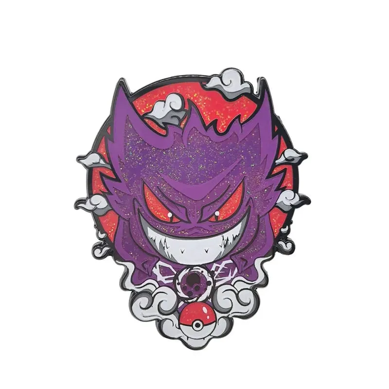 Anime Game Pokemon Hard Enamel Pins Cute Cartoon Gengar Brooches on Clothes Lapel Badges Metal Jewelry Accessories — image 13