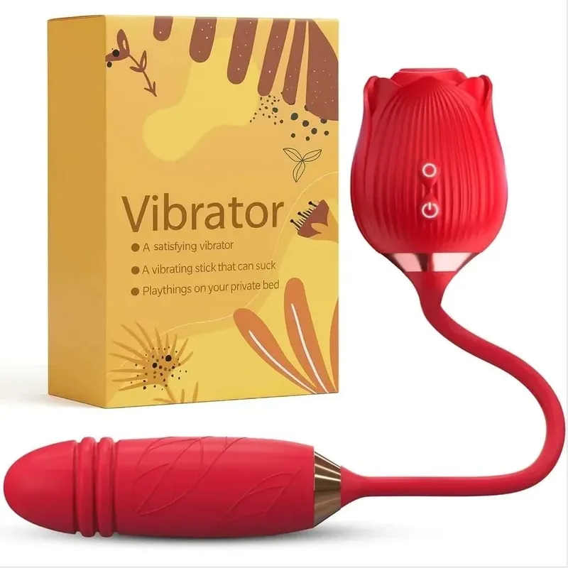 Powerful Rose Sucking Vibrator for Women G-Spot Licking Clitoris Stimulation Female Sucker Vagina Nipple Massager Adult Sex Toys — image 1