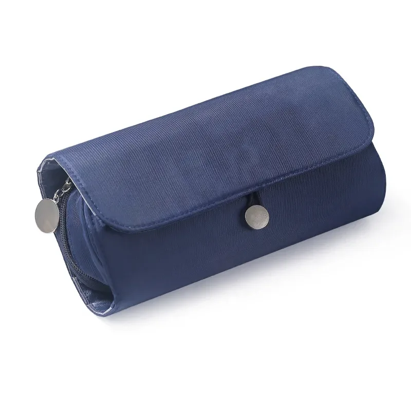 Sac de maquillage pour femmes, sac à pinceaux cosmétiques, organisateur de voyage, pinceaux de maquillage, outils pliables, sacs à roulettes, étui de maquillage en Nylon imperméable — image 6