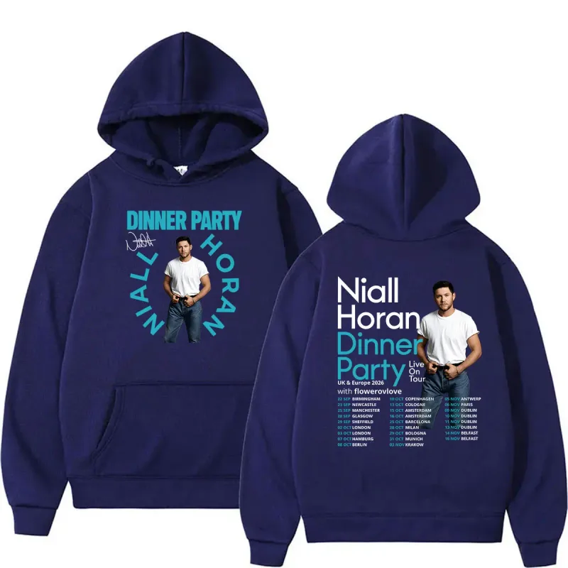 Niall Horan Dinner Party Live on Tour 2026 Hoodie Men's Hip Hop Vintage Pullover Sweatshirt Unisex Long Sleeve Oversized Hoodies — image 7