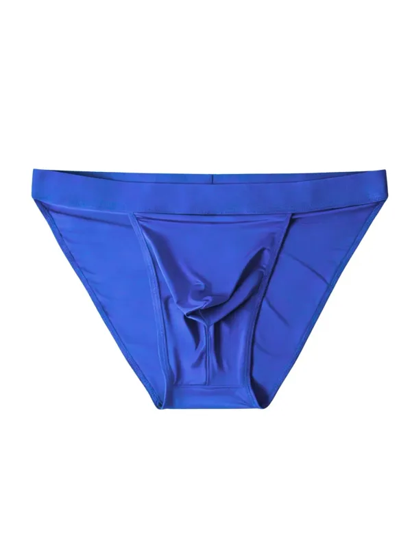1 Piece Men's Sexy Ultra-Thin Ice Cool High Cut Briefs, Breathable Soft Stretchy Elastic Waistband Casual Daily Underwear — image 6