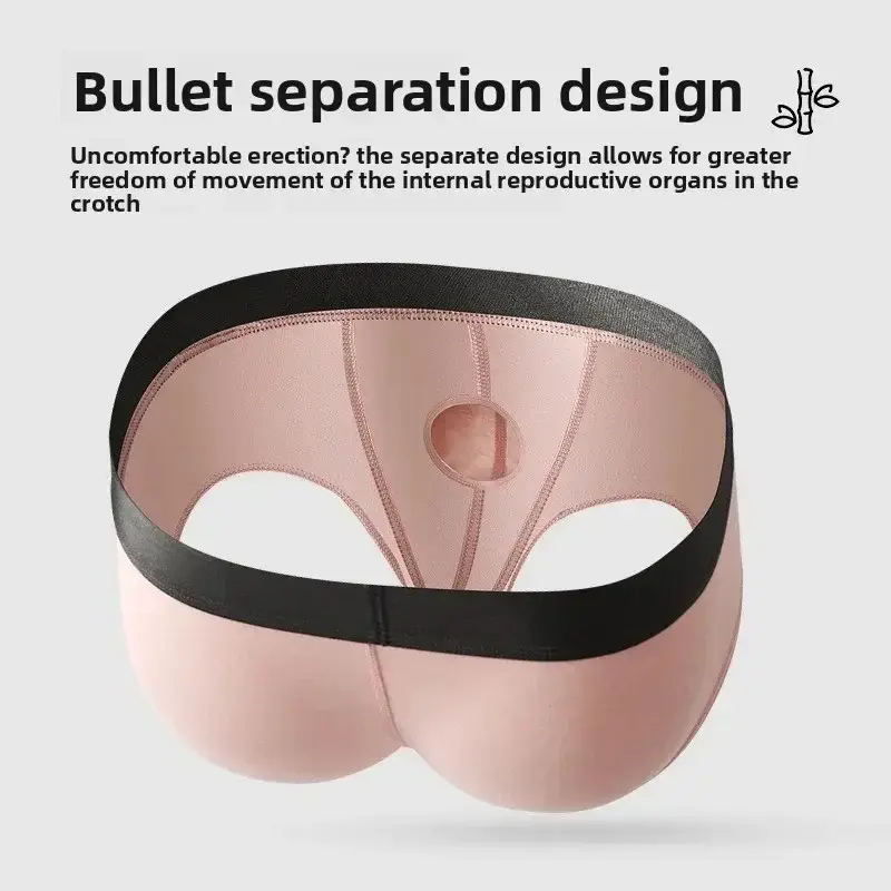 Mens Bamboo Fibers Athletic Quick Dry Breathable Separate Pouch Underwear Fly Front Dual Pouch Trunks Bulge Enhancing Comfortabl — image 8