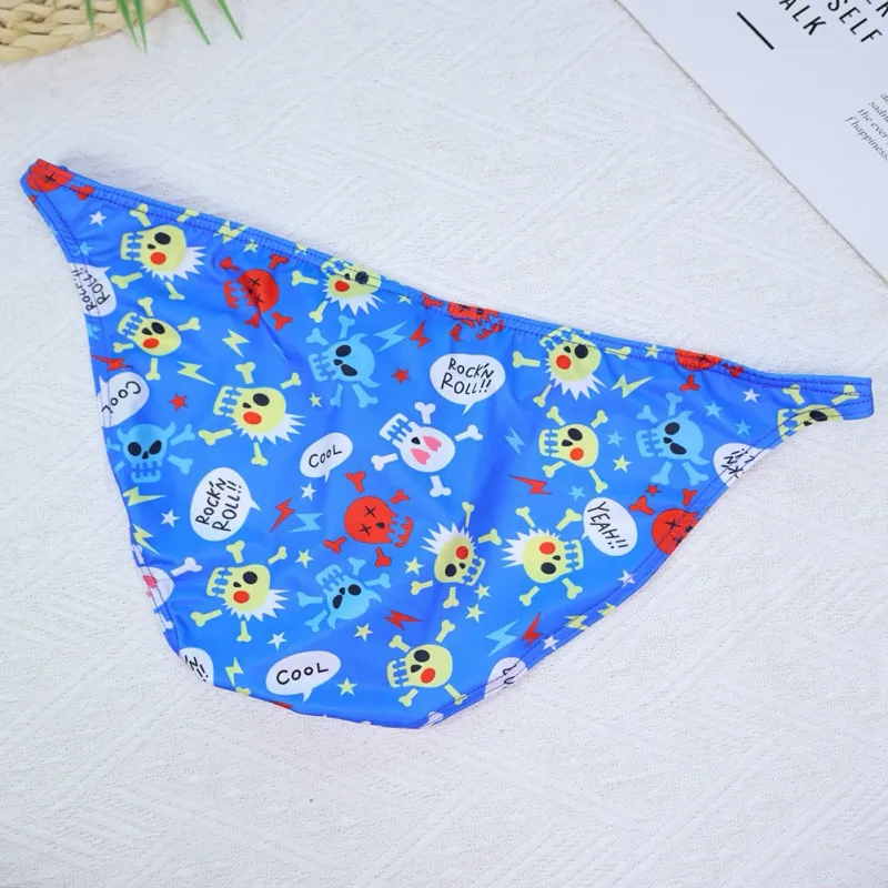 Men\'s Low Rise Underwear Briefs with Big Bulge Pouch and Skull Print Design Comfortable Stretch Fabric for Daily Wear — image 25