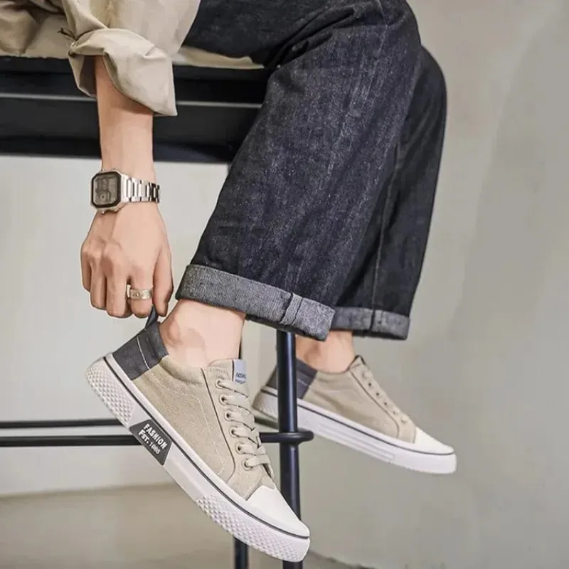 New man's Breathable Versatile Skateboarding Shoes Men's Soft Bottom Casual Sports Trend Fashion Canvas Shoes 37-48 Size — image 4