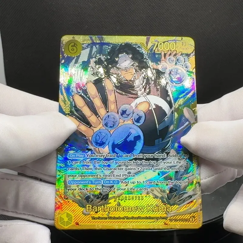One Piece TCG OPCG English Bartholomew Kuma Card OP12-119 Textured Foil Card Anime Collectible Cards