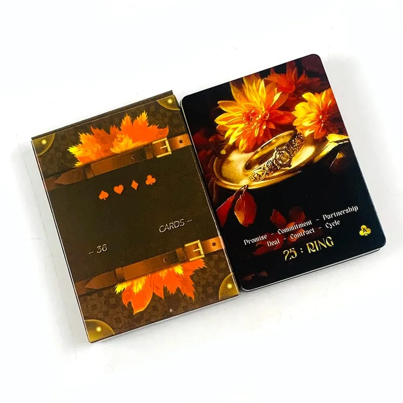8.8*6.3cm 36 Oracle Cards Game Fortune Telling & Spiritual Growth Cards For Fate Divination Meditation & Party Games — image 1