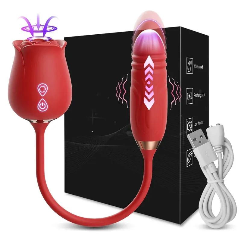 Clit Sucker Vibrator for Women Sucking Clitoris Stimulator with Thrusting Egg Female Masturbation Adult Goods Sex Toy for Women