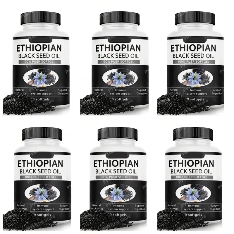 Ethiopian Black Seed Oil Softgels 60 Count 100% Natural Gluten Free Non GMO Antioxidant Immune Digestive Daily Health Supplement — image 8