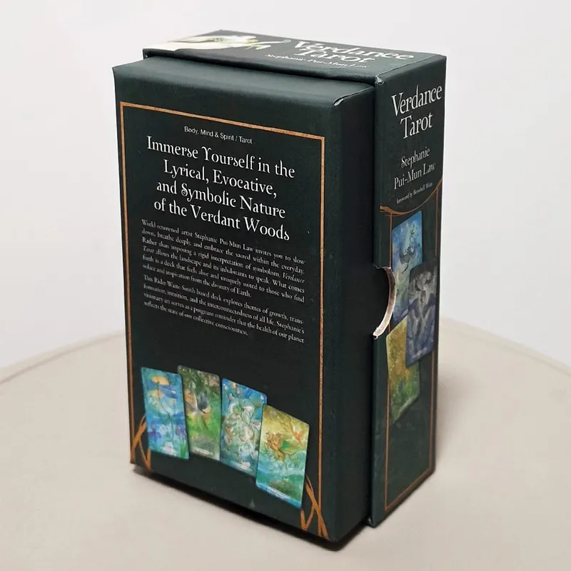 Verdance Tarot Deck in Rigid Box 78 Pcs Lyrical Nature-Inspired RWS Tarot Cards Double-embossed Cardstock 12*7cm — image 4