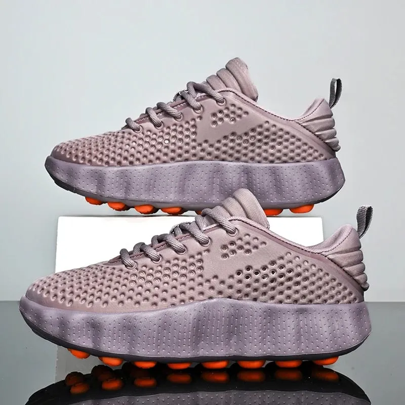Men Comfortable Running Shoes Breathable Thick Sole Non-slip Casual Sports Shoes Cushioning Outdoor Walking Sneakers for Women — image 4