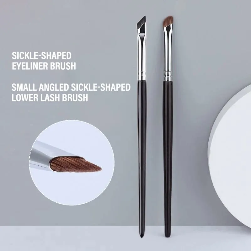 Sickle Eyeliner Brush Eyeshadow Blade Brush Detail Brush Diagonal Eyebrow Brushes Undereyelid To Sleeping Silkworm Makeup Tools
