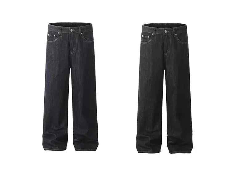 American Washed Retro Classic Straight Loose Autumn And Winter Men's And Women's Jeans — image 7