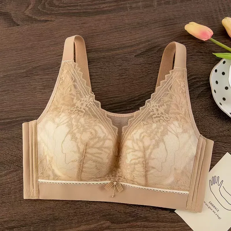 Plus Size Ladies Bra Thin No Steel Ring Comfortable Breathable Bras Adjustable Underwear Push Up Sexy Women Lingerie Bra BCD Cup — image 10
