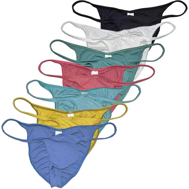 Ultrathin Briefs Low Waist Underwear Men's Smooth Bikini Briefs Men Soft Back Scrunch Bikini Panties Underpant Summer Briefs — image 7