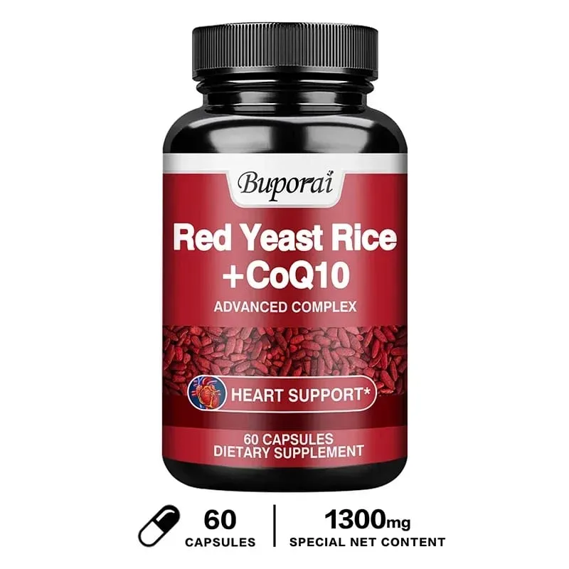 أرز الخميرة الحمراء مع مكمل CoQ10 - دعم مضادات الأكسدة للطاقة وصحة القلب — image 8
