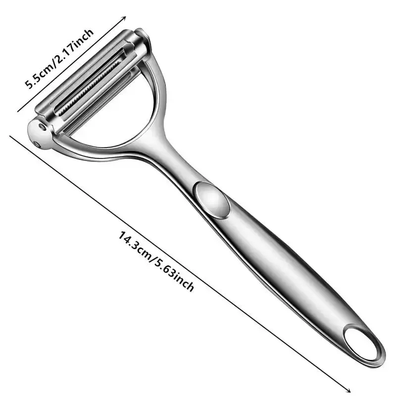 High Quality Stainless Steel Potato Cucumber Carrot Grater Julienne Peeler Vegetables Fruit Peeler Vegetable Slicer — image 5