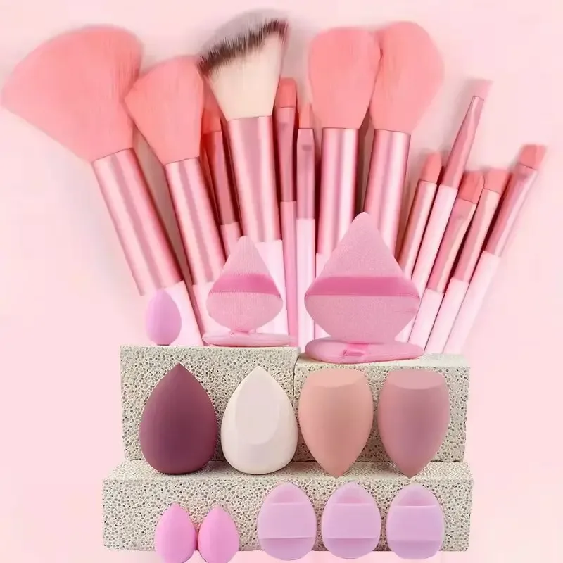 Makeup Brushes Set Premium Synthetic Kabuki Brushes Foundation Concealer Powder Blush Blending Face Eyeshadow Cosmetic Brushes S