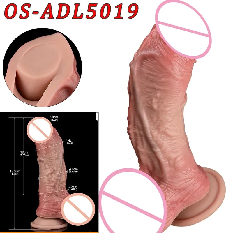 47 cm Realistische Lange Dildos Doppel Kopf Anal Vaginal Stimulator Sex Spielzeug Mit Sauger Für Lesbische Paare Homosexuell Männer erwachsene Werkzeuge