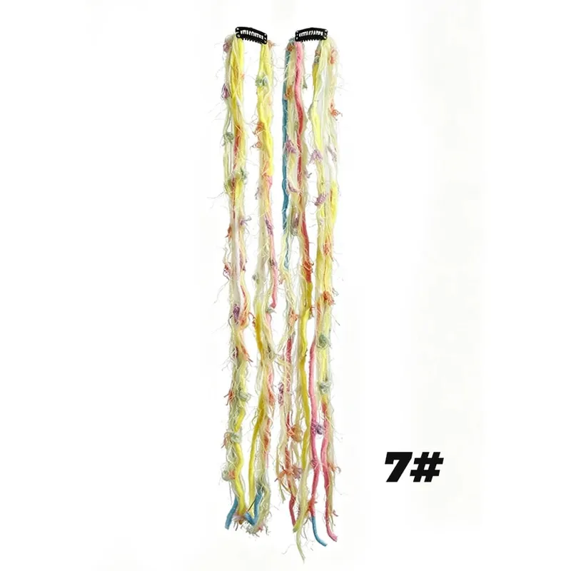 Plush Maillard Colored Long Tassel Headband Bohemian Hair Accessory Suitable for Women's Parties — image 19