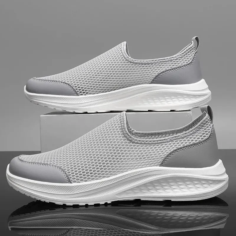 One Foot on the Net Shoes Men's Summer New Breathable Thin Net Walking Shoes Casual Sports Shoes Black Plus Size Men's Shoes 48 — image 4