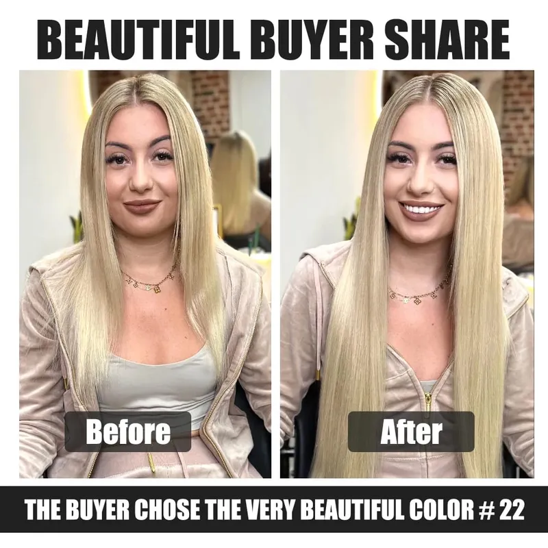 Tape in Hair Extensions Natural Human Hair 100% Invisible Double Sided Tapes On Hair Silky Straight Real Remy Hair Extensions 2g