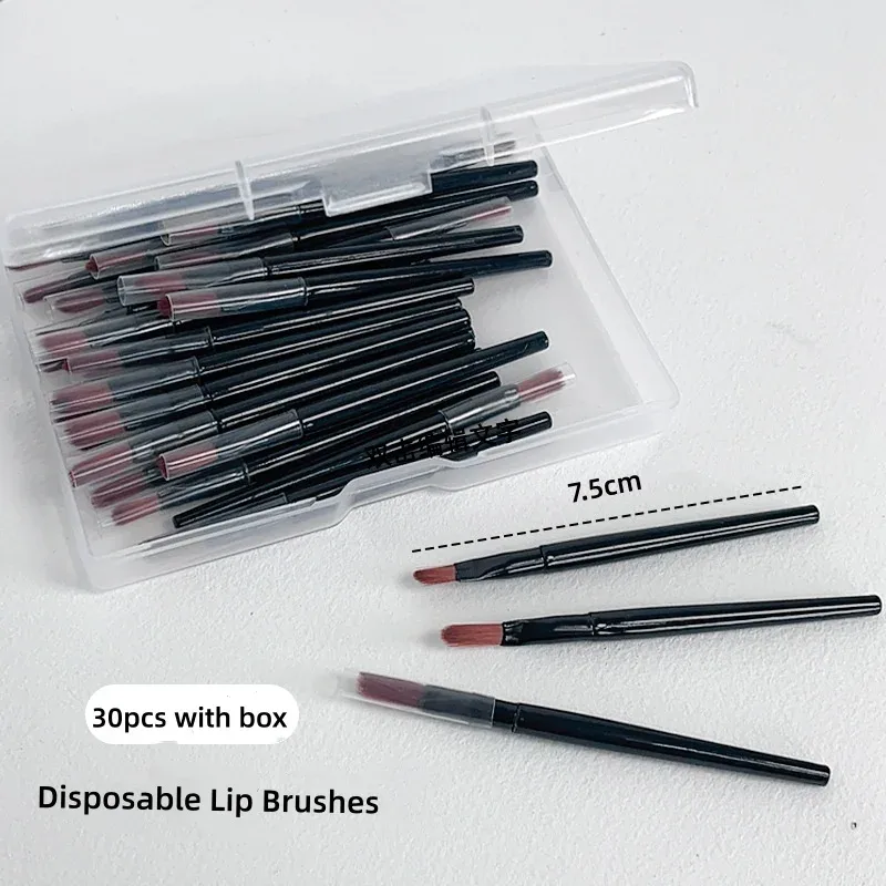 30pcs Disposable Lip Brushes Makeup Brushes Set Concealer Eyeliner Brush Make up Mini Tools for Cosmetic Applicator Makeup Tools