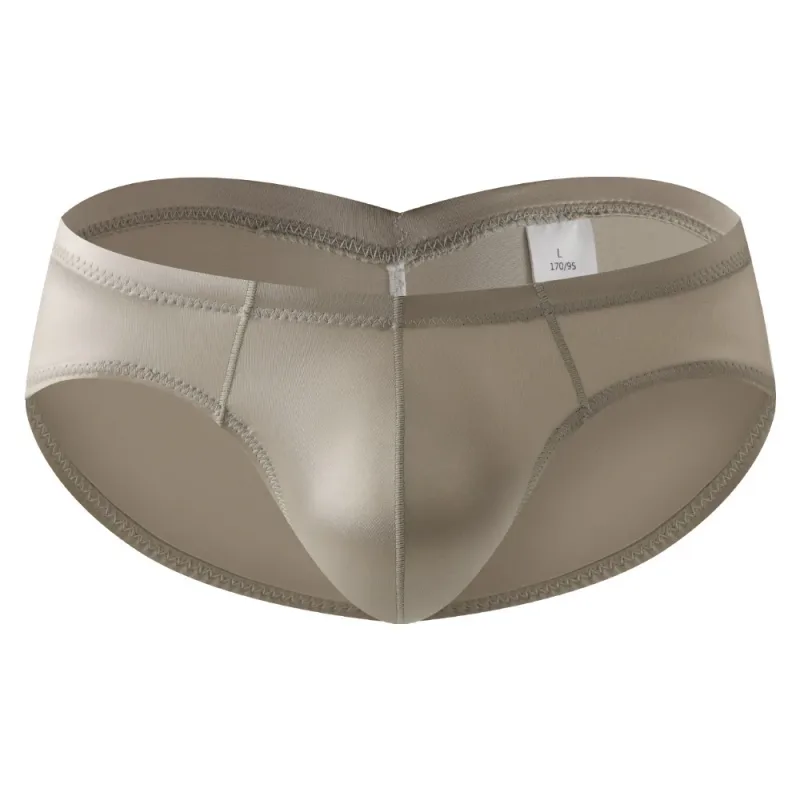 Breathable Low Waist Male Underwear Ice Silk Bulge Pouch Satin Silk Briefs Glossy Shiny Lingerie Men's Triangle Panties Sports — image 19