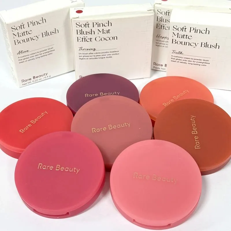 Hot Rare Beauty Makeup Soft Pinch Matte Bouncy Blush Blurred Bouncy Cushiony Cream Lasting Moisturizer Butter Lip Blam Friendly — image 3