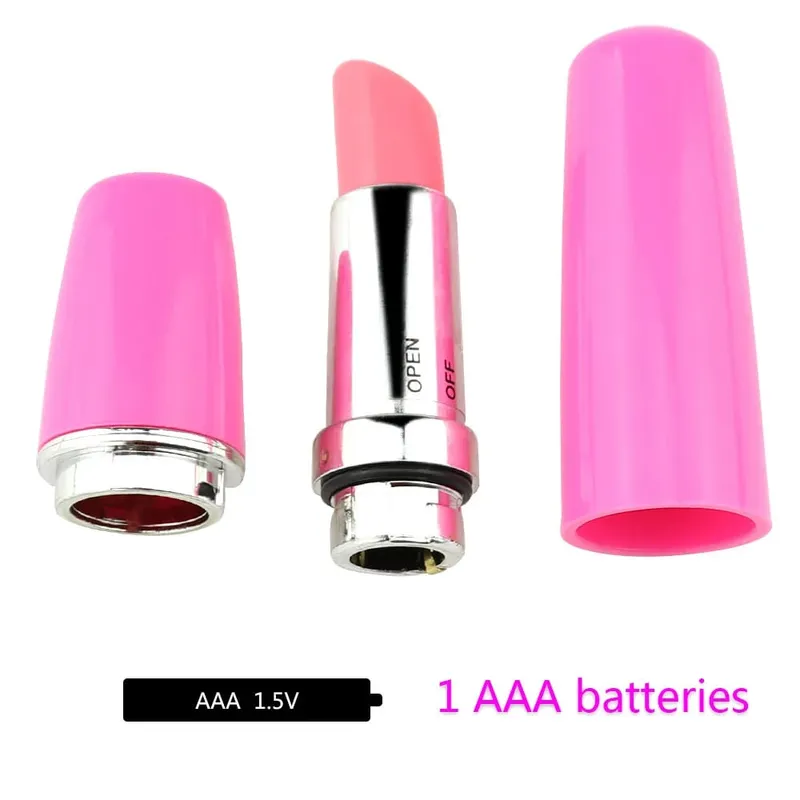 Lipstik Tongkat Ajaib Penggetar Mini Tongkat Penggetar Lipstik Bergetar Mainan Seks Alat Pijat Mainan Seks Wanita Stimulator Klitoris