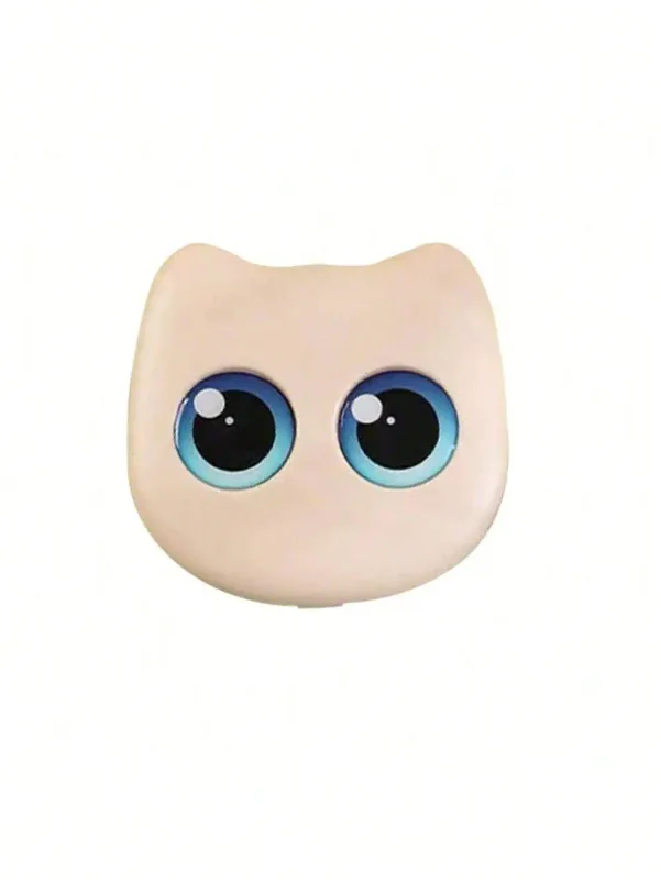 1 Box 6pcs Mini Cute Cat Design Portable Makeup Brush Set - Powder Brush Eyeshadow Brush And Assorted Brushes