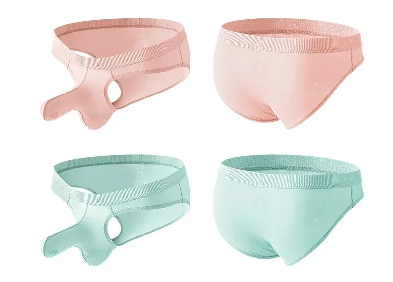 Men's Ice Silk Briefs Summer Transparent Seamless Quick-drying Man Breathable Panties Ultra-thin Underwear — image 21