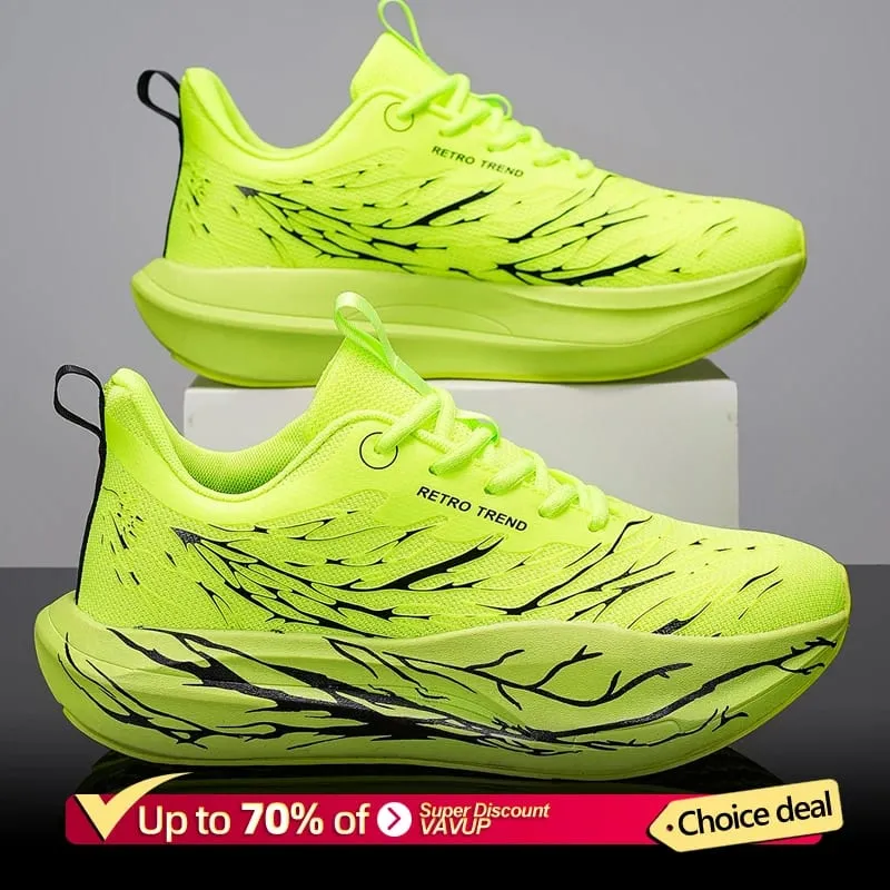 Carbon Board Marathon Men Running Shoes Speciality Sports Breathable Lightweight Comfortable Athletic Chunta Sneakers Plus Size — image 3