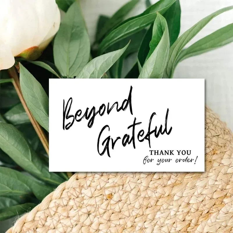 30pcs Copperplate Thank You Card Gift Packaging Thank You Card Greeting Card Decorative Greeting Cards — image 4