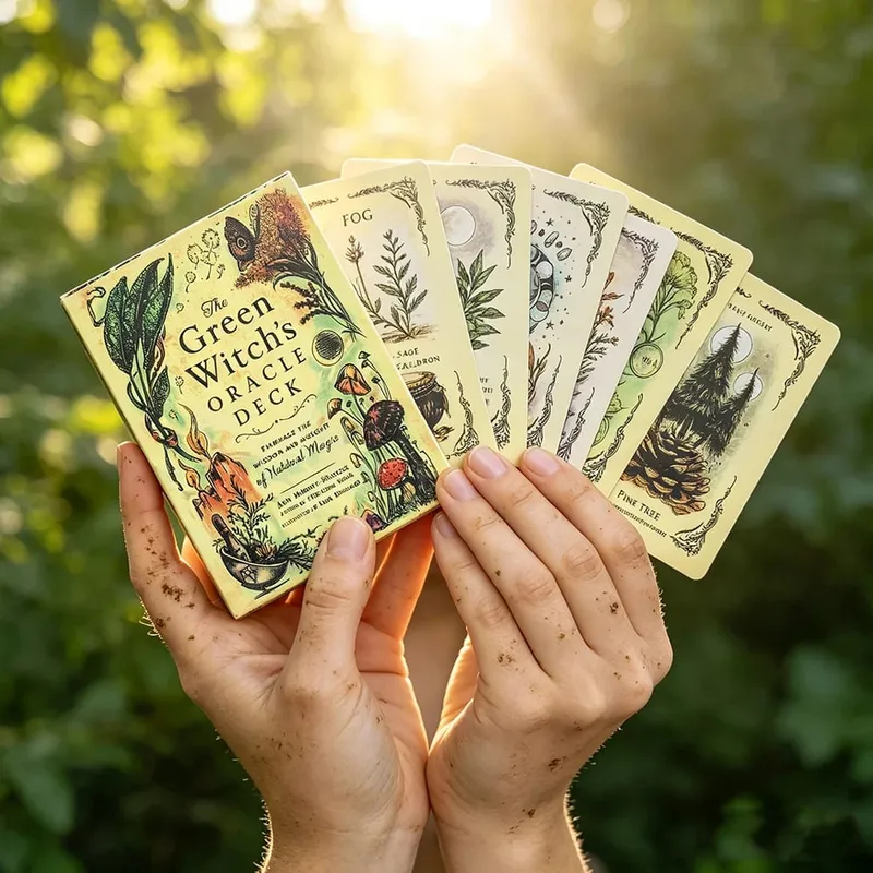 The Green Witch's Oracle Deck Natural Plant Magic Oracle Cards Divination Fortune Telling Card Game Spiritual Reading — image 5